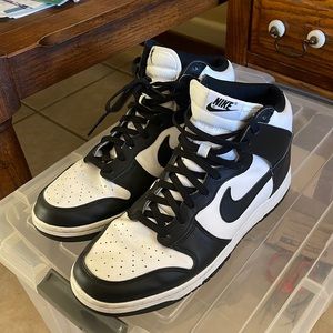 Nike dunk high pandas size 12